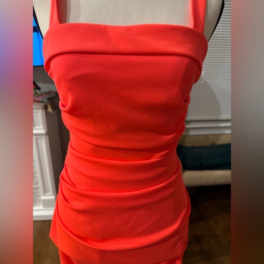 Shoshanna Bright Pink Coral  Dress